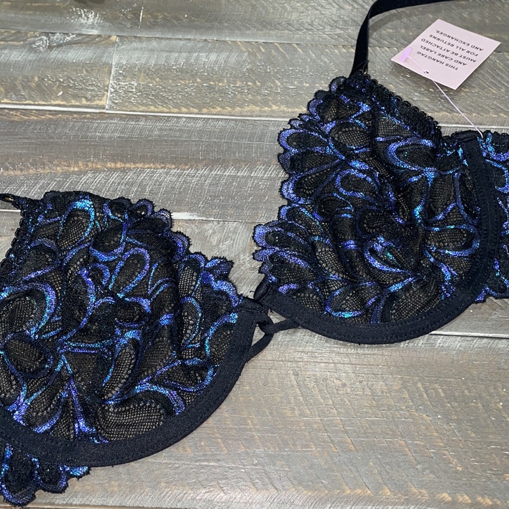 SAVAGE X FENTY Savage Not Sorry Ultra Demi Unlined Lace Bra, Size 32DD